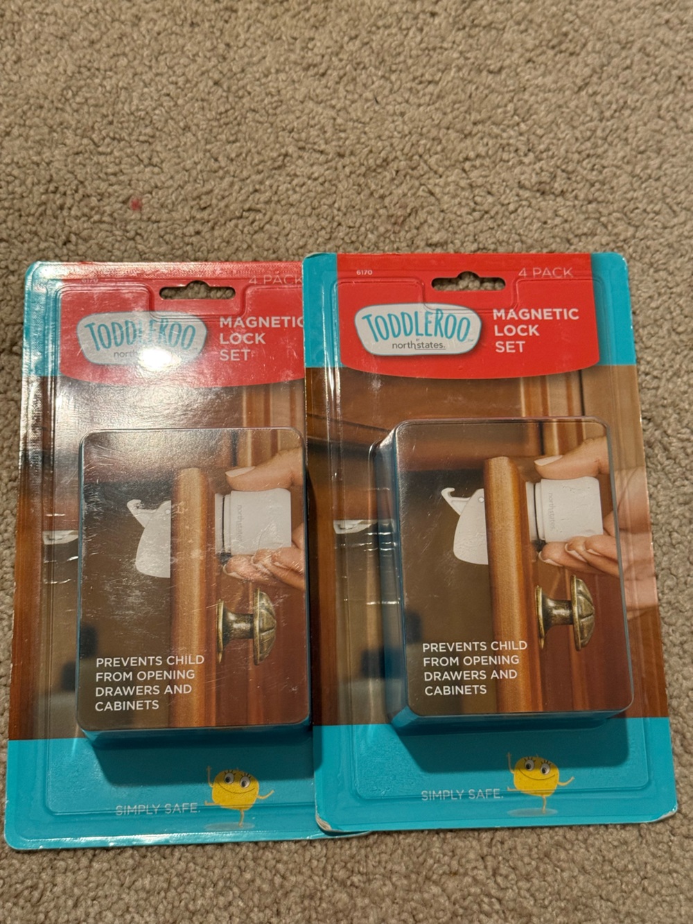 Magnetic Lock Set - White (2 Pack)